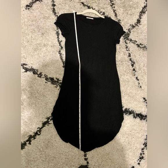 Occasion Black Crewneck T-Shirt Dress Small - Picture 3 of 10